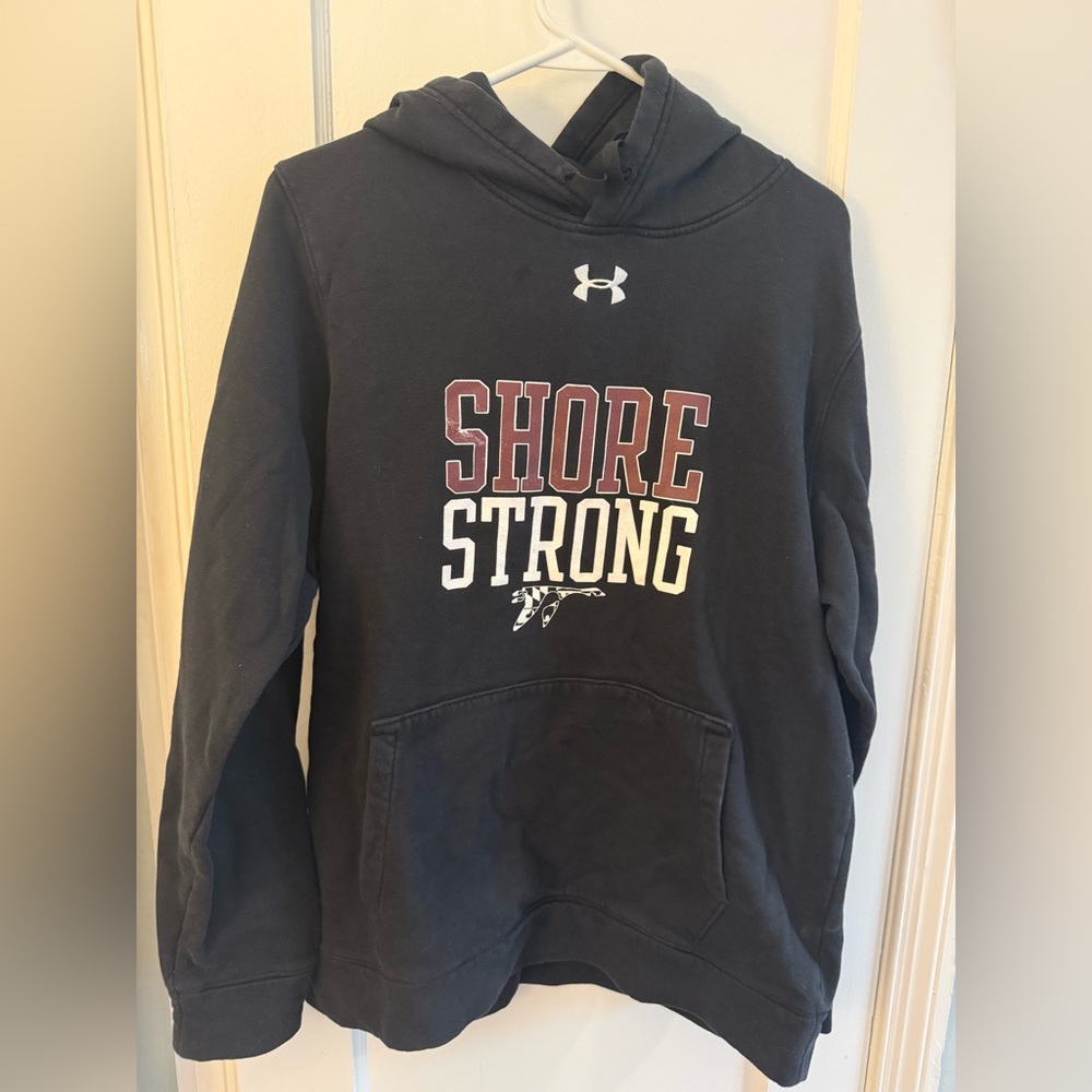 Washington College Under Armour Black Shore Strong Hoodie medium